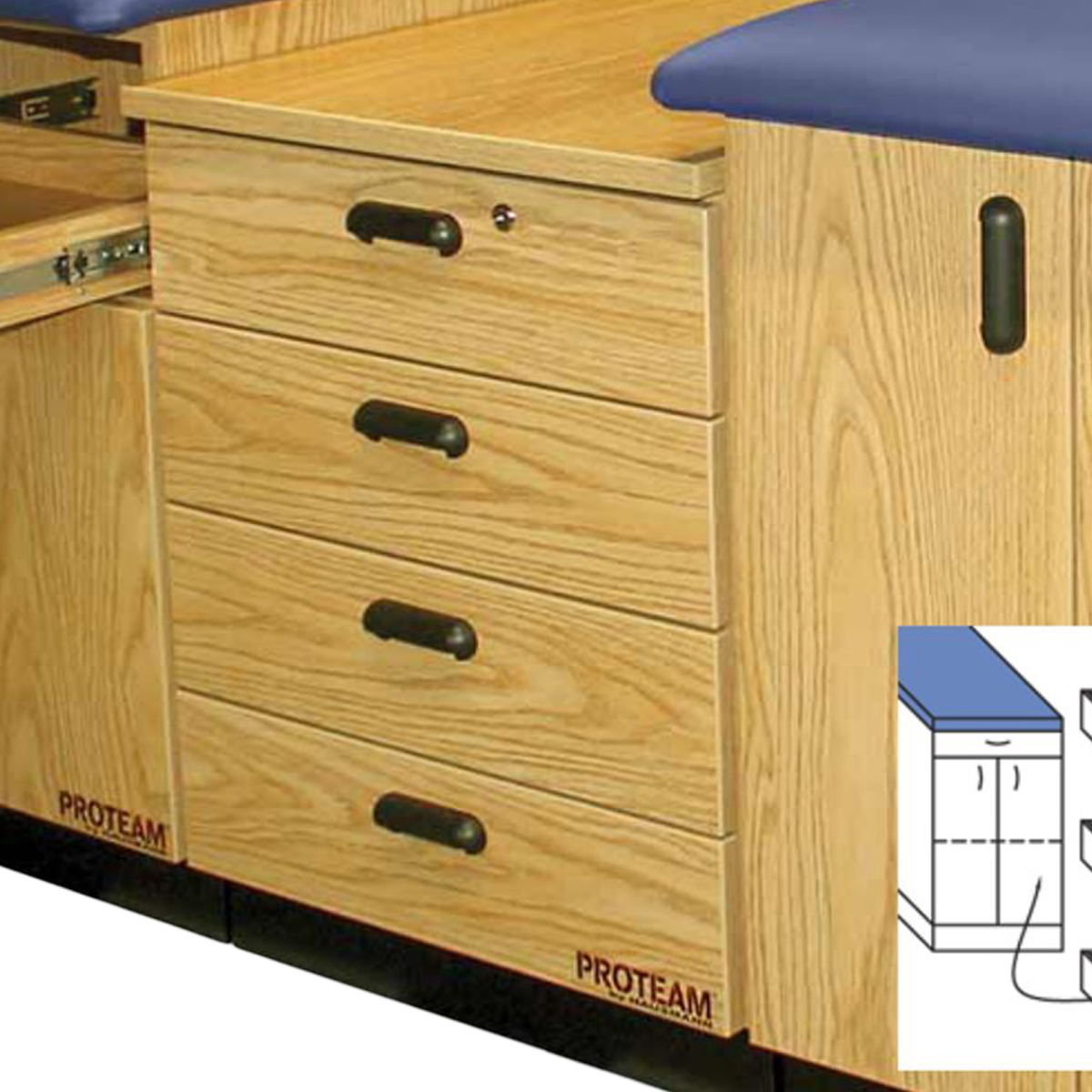 Proteam 3 Drawer inLieu