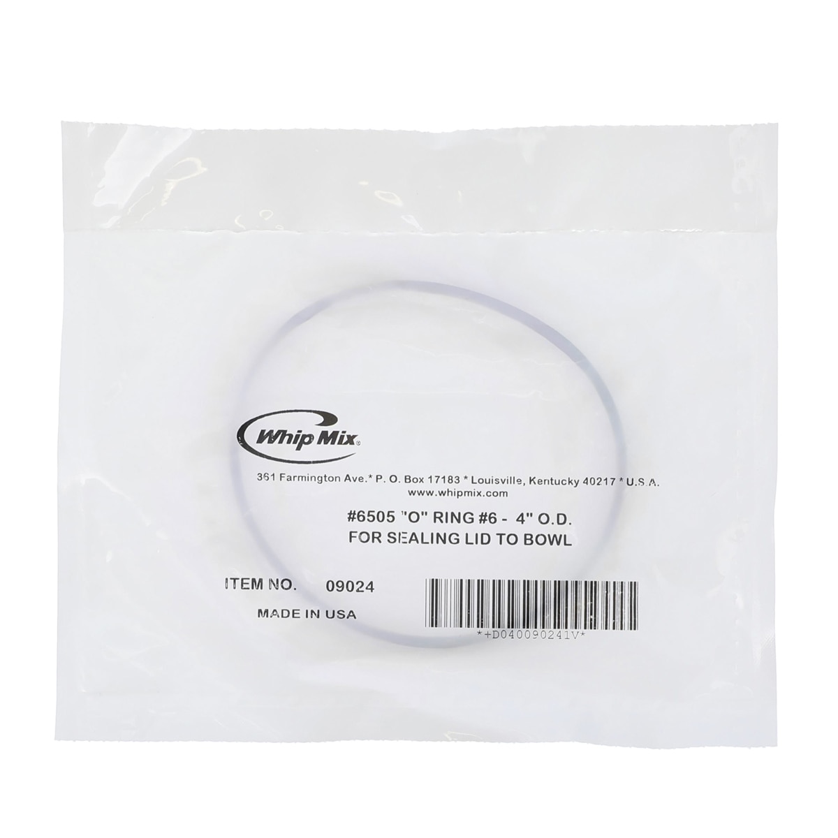 O-Ring #6 4In