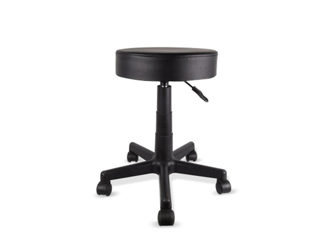 Exam Stool Adjustable 5Leg Blk