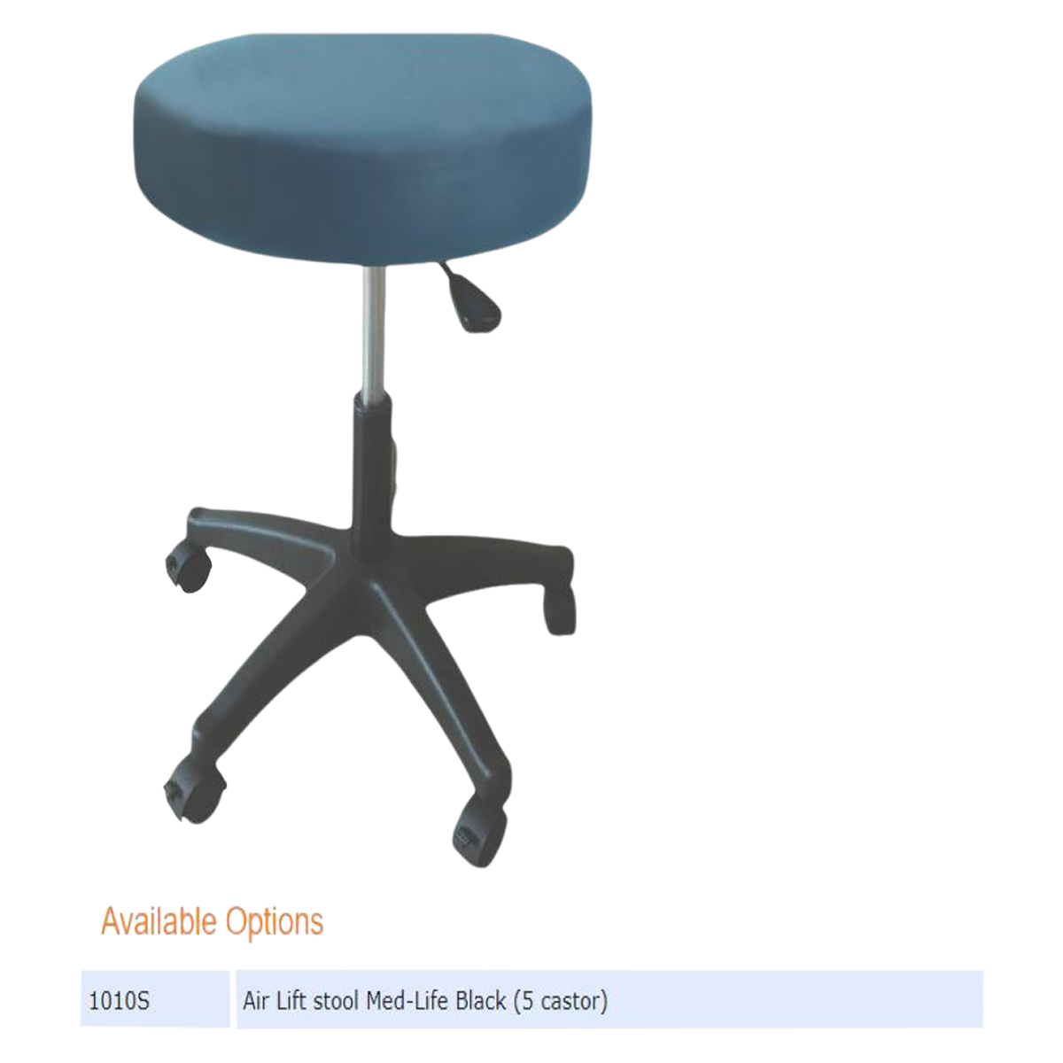 Stool Exam AirLift Black
