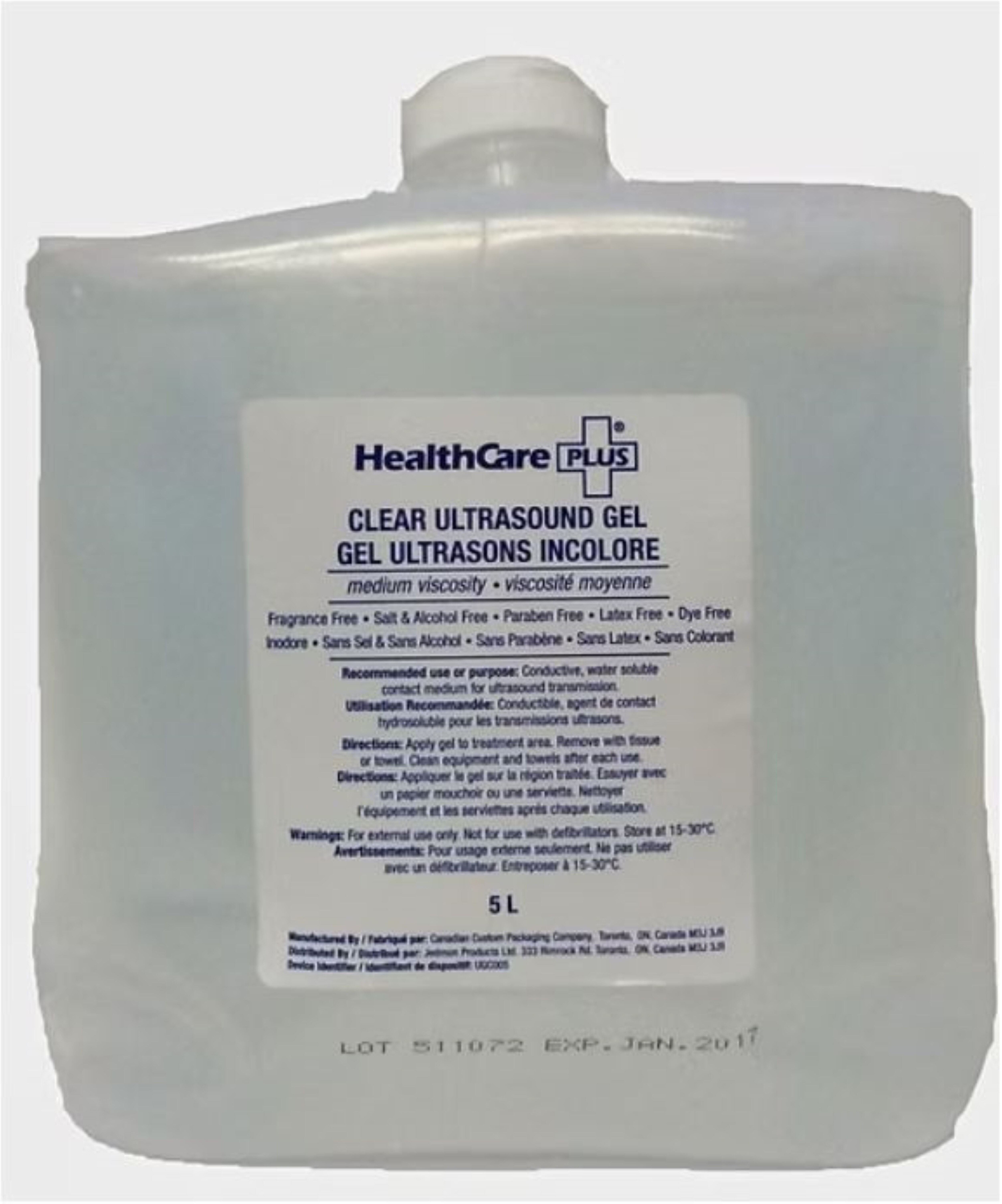 Ultrasound Gel 5L Clear Med