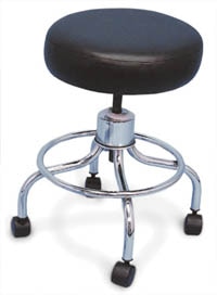 Surgeon Stool W/Casters Black